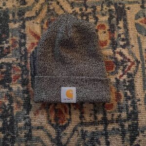 Carhartt Black and White Knit Beanie